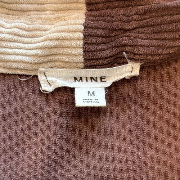 Mine Corduroy Shirt in Cream and Brown - Picture 2 of 5